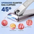 thumbnail image 5 of DAIENDI 6Pcs Toenail Clippers Set, Angled Head Ultra Sharp Slanted Blade Nail Cutter with Long Handle Wide Jaw, Heavy Duty Thick Ingrown Large Toe Nail Clippers for Seniors & Men, 5 of 10