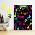 thumbnail image 6 of FMSHPON Colorful Dragonfly Floral Clipboard Hardboard Wood Nursing Clip Board and Pull for Standard A4 Letter 13x9 inches, 6 of 8