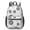 Geometric Flower and, variant on Geometric Flower and Daisy Gray 17" School Backpacks for Teens,Waterproof Oxford Fabric,S-Shape Padded Straps for School,Travel,Hiking,Camping