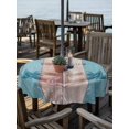 thumbnail image 2 of Outdoor Tablecloth with Umbrella Hole for Patio/Picnic/Party/Camping, Vintage Anchor Waterproof Table Cloth Round Cover Washable, Retro Wood Nautical Summer Beach (Dia 60"), 2 of 8
