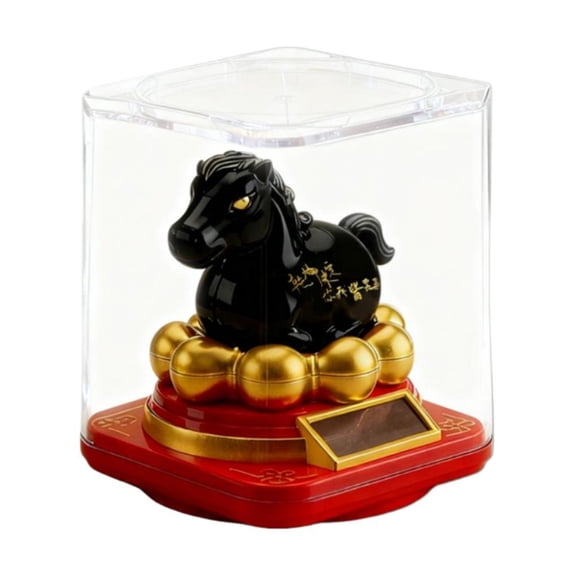Solar Powered Lucky Cat Figurine, 3.5 Inch, Swings in Light, Adorable Home Decor for Good Fortune