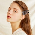 thumbnail image 6 of Sparkling Stone Hair Clips for Women - Elegant Braided Barrettes for Short Hair Stylish Accessories for Ladies and Girls for Any Occasion, 6 of 7