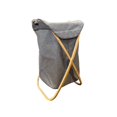 thumbnail image 1 of Jessar - Foldable Fabric Laundry Basket, Removable Bag, Bamboo Frame, Grey, 1 of 2