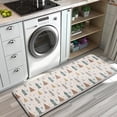 thumbnail image 3 of Beige Christmas Tree Pattern Kitchen Rug Mat,Kitchen Runner Rugs Non Skid Washable,Decorative Kitchen Floor Mats for Kitchen,Sink,Laundry,17"x47.2", 3 of 7