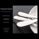 thumbnail image 4 of Juego de 4 piezas de vajilla portátil de acero inoxidable, cuchara, tenedor, cuchillo para carne, juego de cubiertos de viaje, vajilla con bolsa roja, 4 of 7