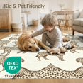 thumbnail image 4 of ODIKA 2'x3' Washable Accent Rug Pet Friendly, Bedside Mat Cow Farmhouse Abstract Inspired Fabric Table Placemat Spotted Refined Structured for Bedroom, RV, 4 of 7