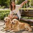 thumbnail image 7 of AYktou Double Dog Leash for Two Dogs, 55.1 Inch Gradient Nylon Dog Rope 360° Swivel Dual Dog Leash with Comfortable Padded Handle, Heavy Duty Adjustable Split Leash for Small Medium Dogs, 7 of 7