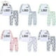 thumbnail image 2 of Conjuntos de pijamas personalizados para el día de Pascua de manga larga para niños y niñas, ropa de dormir cómoda y encantadora con estampado en forma de conejo y corazones, añade tu texto, 2 of 4