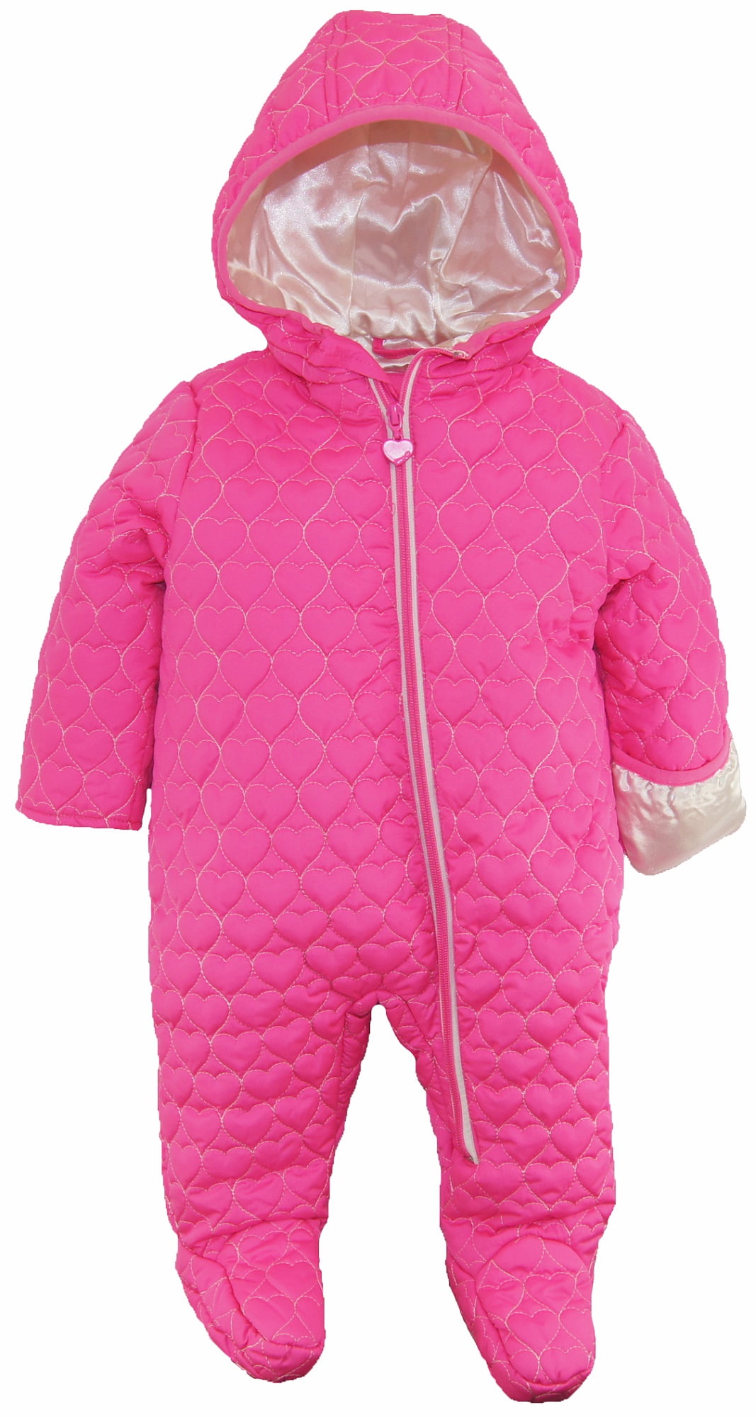 WIPPETTE KIDS wippette baby girls heart quilted jacket puffer