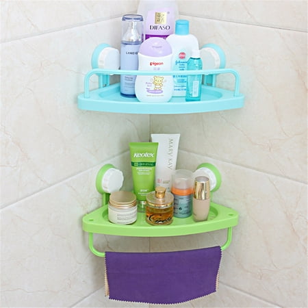 - Meigar Bath Corner Suction Shelf Shower Caddy Display Stand Bathroom Wall Corner Suction Cup Triangle Storage Shelves Rack Kitchen Organizer