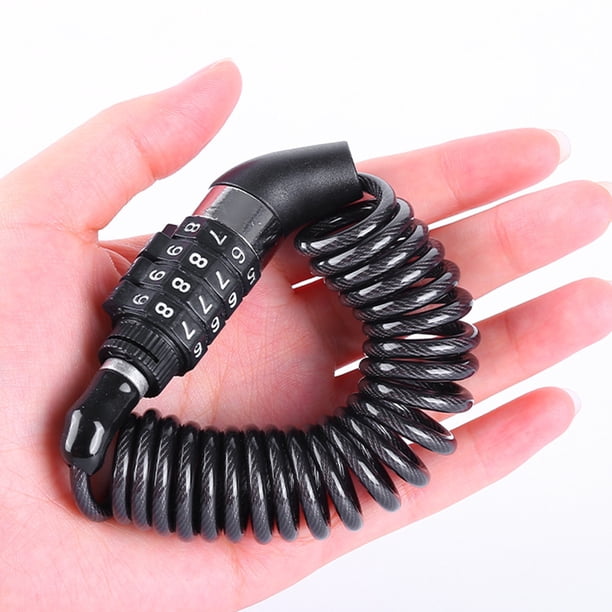 Candado De Cable Para Bicicleta, Candado De Anillo Para Bicicleta De Alambre De Acero De 1,5 M, Candado Antirrobo Con Contraseña De 4 Dígitos Para Bicicletas De Montaña Y Motocicletas
