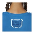 thumbnail image 4 of Camiseta Reebok CrossFit Graphic para mujer, azul, pequeña, 4 of 6