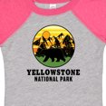 thumbnail image 4 of Inktastic Yellowstone National Park with Bear Mountains and Trees Cricle Boys or Girls Baby Bodysuit, 4 of 5
