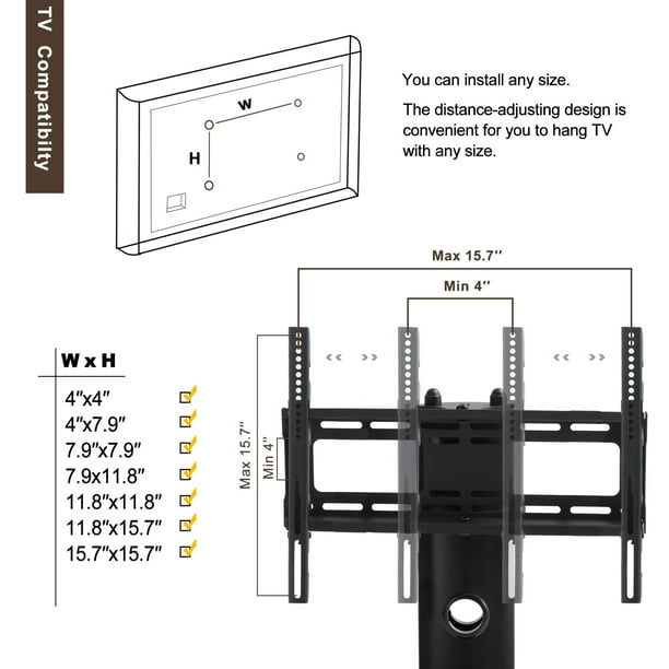 Height And Angle Adjustable Multi Function Tempered Glass Metal Frame Floor Tv Stand For 32 55inch Lcd Tv Plasma Tv Panel Tv And Curved Tv Walmart Com Walmart Com