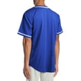 thumbnail image 2 of Ma Croix Mens Baseball Jersey Stripe T Shirts Plain Button Down Sports Blank Tee, 2 of 6