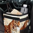 thumbnail image 6 of Leopard Foldable Car Trash Can with Lid, Leak-Proof Mini Trash Can, Hanging Storage Bag for Car, 6 of 6