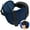 Mottled Blue, variant on Travel Pillows for Airplanes, Airplane Pillow for Long Flight, Airplane Head Strap with Eye Mask for Sleep, Travel Neck Pillow for Car Road Trip, 360° Support Headrest, Stop Bobblehead, Black