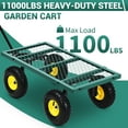thumbnail image 5 of Garden Wagon Carts On Wheels, 1100 Lbs Capacity Heavy Duty Steel Utility Wagons Yard Carts with All Terrain Tires & Removable Sides for Lawn Garden, 5 of 8