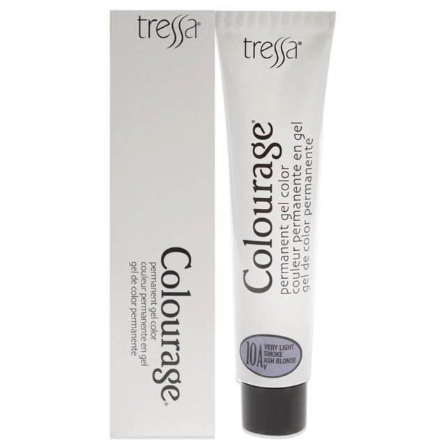 Tinte permanente en gel Colourage - 10A rubio ceniza muy claro ahumado de Tressa para unisex - Tinte para cabello de 2 oz Tressa Color de pelo 2 oz