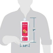 ECOS Hypoallergenic Dish Soap, Grapefruit, 25 Fl Oz