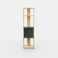 thumbnail image 4 of Ada Home Decor Abis 4 Tier Bookcase, Anthracite/Oak, 4 of 7