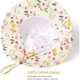 thumbnail image 3 of Baby Girl Sun Hat Summer Foldable Beach Hats with UPF50+ Sun Protection Wide Brim Toddler Bucket Hat Cap, 3 of 5