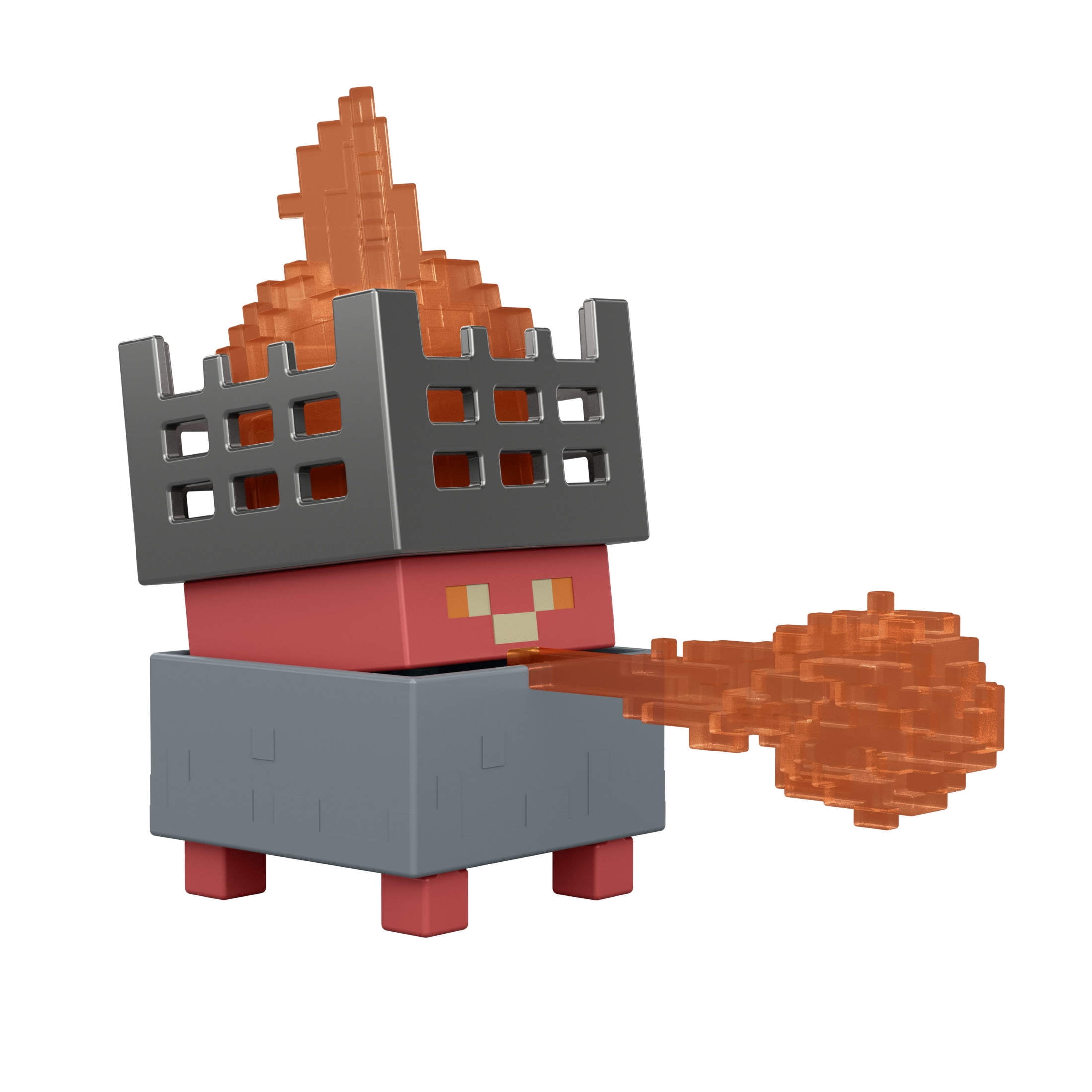 Minecraft Dungeons II Flame Construct Action Figure & Accessories Set, 3.25-inch Scale Collectible Toy