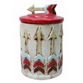 thumbnail image 1 of DesMa Group H5421 CERAMIC JAR W/LID-ARROW 8.5", 1 of 1