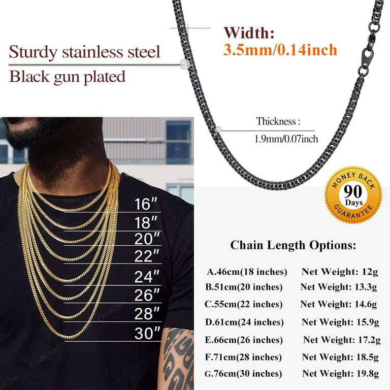 Mens double gold chain outlet