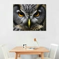 thumbnail image 2 of Nawypu Canvas Prints Wall Art For Home and Office Wall Decoration Watercolor Grey Owl Canvas Artwork Print Painting Picture Grey Bird Modern Abstract Framed Wall Art for Living Room Kitchen, 2 of 4