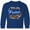 Royal Bue, variant on Inktastic Whale, Hello Cute Whale Shark with Bubbles Long Sleeve Youth T-Shirt