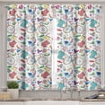 thumbnail image 2 of Ambesonne Indie Valance & Curtain, Urban Hipster Accessories, 55"x36", Multicolor, 2 of 6