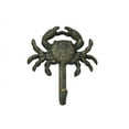 thumbnail image 2 of Handcrafted Model Ships G-54-725-BRONZE 5 in. Cast Iron Wall Mounted Crab Hook - Antique Seaworn Bronze, 2 of 2