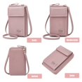 thumbnail image 4 of MUSOIE Small Crossbody Bags for Women Cell Phone Purse Vegan Leather Zip Around Wallet Handbags, 4 of 6