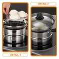 thumbnail image 4 of UPOUART 1 Set Multipurpose Deep Frying Pot Stainless Steel for Boiling Pasta in Home Cooking, 4 of 8