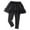 Black, variant on Gyratedream Kids Girls Leggings Pant with Tulle Ruffle Skirt Little Girls Footless Culotte