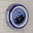 thumbnail image 4 of Jeep Blue Silhouette Retro Neon Analog Wall Clock with Pull Chain, 4 of 6
