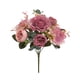 thumbnail image 4 of Matsuzay Ramo de flores artificiales cabezas falsas rosas hogar simulación ramo para Type8 NO8, 4 of 6
