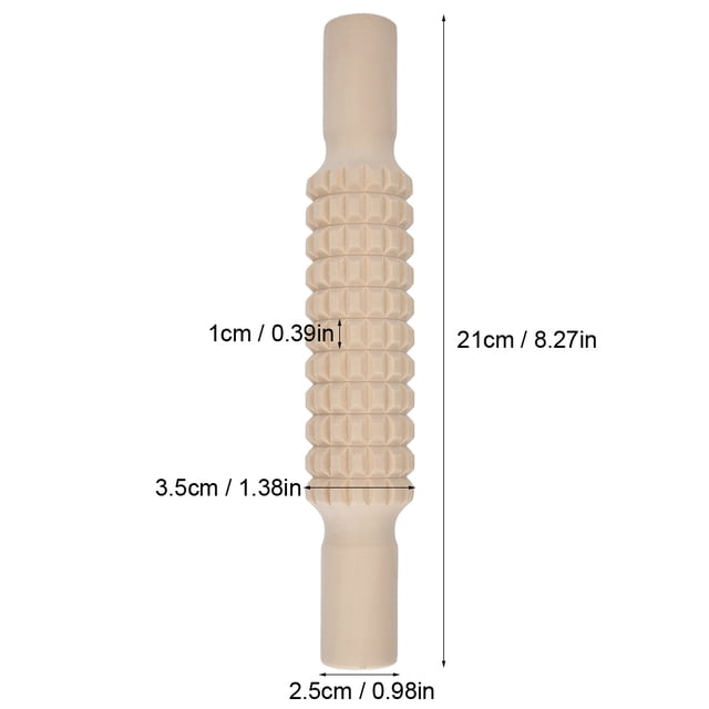 Rolling Stick, Solid Wood Sculpture Kit, Modeling Roller for Mud Forming and Porcelain Plate Making, Pottery Tools Suitable for Craft Collection