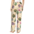 thumbnail image 6 of Pajama Pants Women - desert Cactus Succulents Soft Breathable Sleep & Lounge Pants for Women, Comfy Casual Pj Pants Bottoms with Pockets, 6 of 7