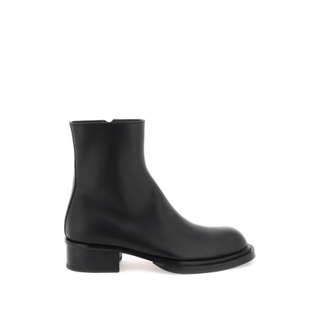 

Alexander Mcqueen Cuban Stack Ankle Boots Men