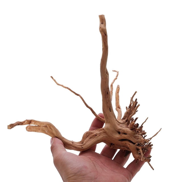 Acuario, tronco de árbol natural, madera flotante, pecera, planta, decoración, adorno, madera HOTS X4X5