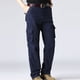 thumbnail image 4 of Pantalones largos para hombre, para actividades al aire libre, gruesos, de pierna recta, para montañismo, con múltiples bolsillos, para hombre, 4 of 6