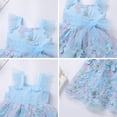 thumbnail image 5 of IDOPIP Toddler Baby Girl Butterfly Dress Butterflies Embroidery Formal Wedding Party Princess Dresses, 5 of 7