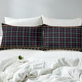 thumbnail image 3 of Erosebridal Drap-Housse Rouge Vert Buffalo Jumeau, Ensemble de Literie Rustique Fer à Cheval Taille Jumeau 2 Pcs (Sans Drap Plat), 3 of 6