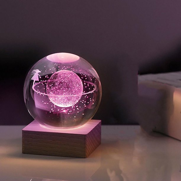 Bola de cristal 3D para hombres y mujeres, regalos, figuras decorativas de vidrio, estatuas, artículos para decorar habitaciones, cumpleaños para enamorados, pisapapeles de recuerdo para mamás, niños