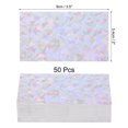 thumbnail image 2 of Uxcell 50 Business Card Stock 3.5" x 2" Blank Business Cards for Laser Printer Small Message Card Graffiti Scrapbooking DIY Thanks Cards, Diamond Silver, 2 of 6