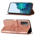 thumbnail image 4 of Dteck Samsung S21 Plus Wallet Case, Magnetic Closure Flip PU Leather Wrist Strap Credit Card Holder Slots With Kickstand Butterfly Patterned Shockproof Cover For Samsung Galaxy S21 Plus, Rosegold, 4 of 11