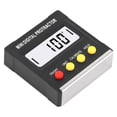 thumbnail image 3 of Easy Installation 2.2x2.2x0.6in Black Digital Protractor,  Inclinometer, for Measuring Tools Carpentry Automobile Building, 3 of 7
