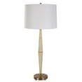 thumbnail image 2 of Uttermost Palu Coastal Iron Metal and Fabric Table Lamp in Brass/White, 2 of 5